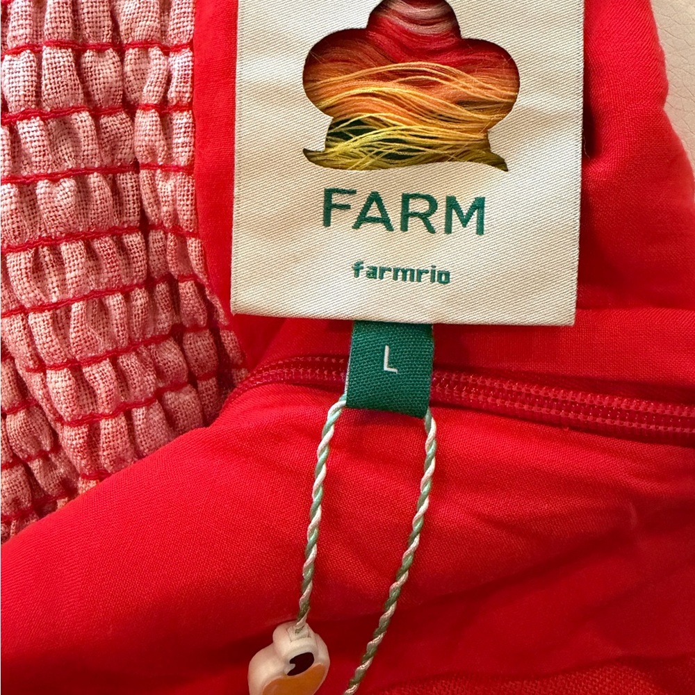 FARM Rio Red Textured Dress - Picture 2 of 7